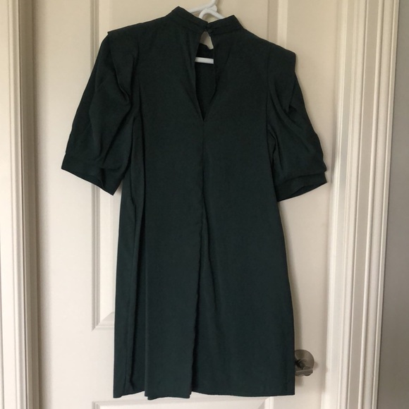Zara Emerald Green Shift Dress - Picture 3 of 3